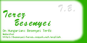 terez besenyei business card